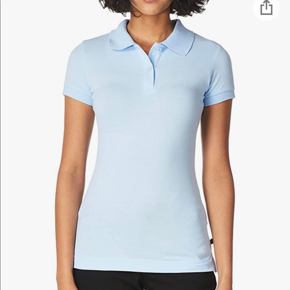 Lee Uniforms Juniors' Stretch Pique Polo Shirt M NWT